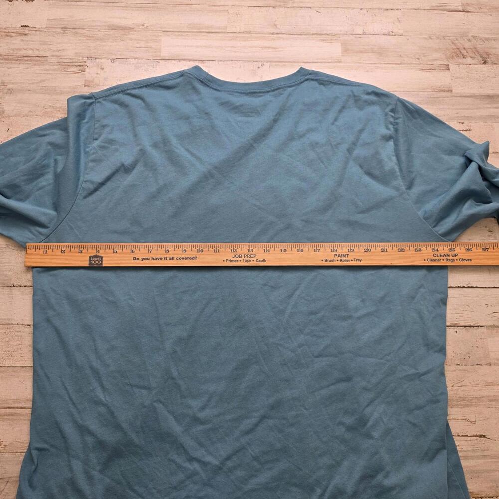 Huk Mens XXL Blue Long Sleeve Fishing T-Shirt Cotton Blend - Picture 6 of 6